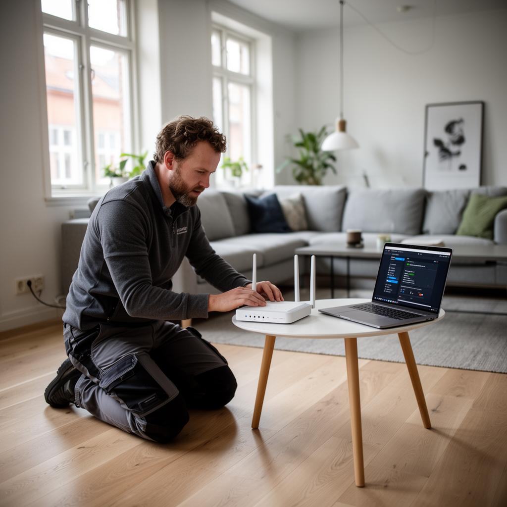 Måling af trådløs WiFi-dækning i hjemmet